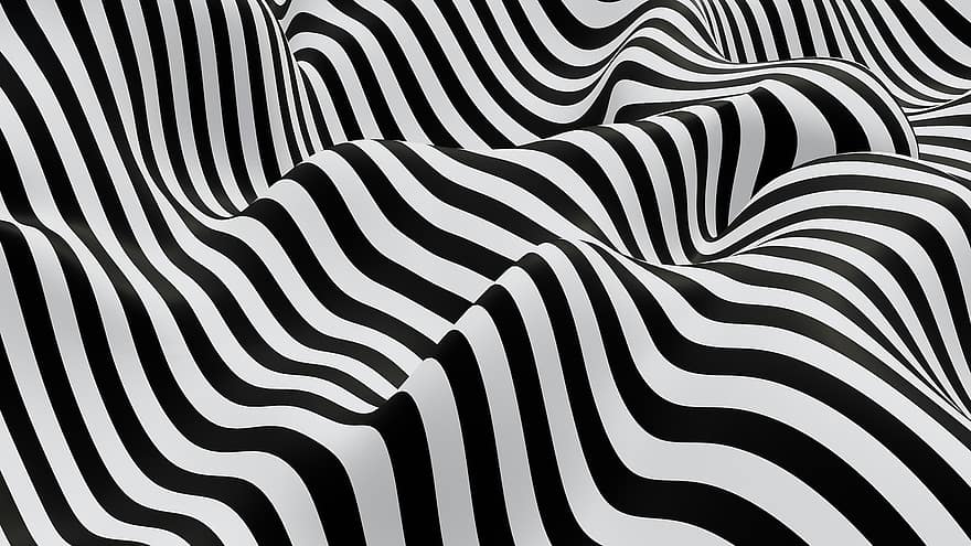 optisk illusion, bølgete linjer, hypnotisk, baggrund, tapet, Psykedelisk baggrund, forvrængning, Trippy baggrund, abstrakt, mønster, stribet