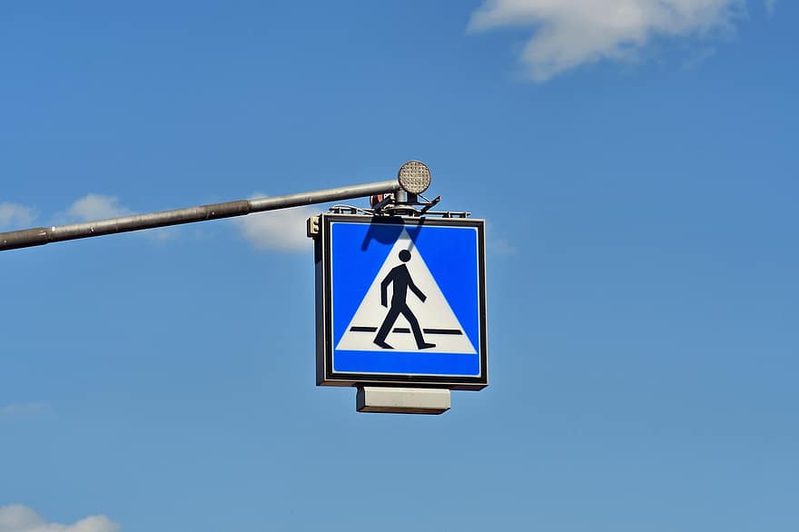 cartello, segnale stradale, avvertimento, marcatura, polo, strada