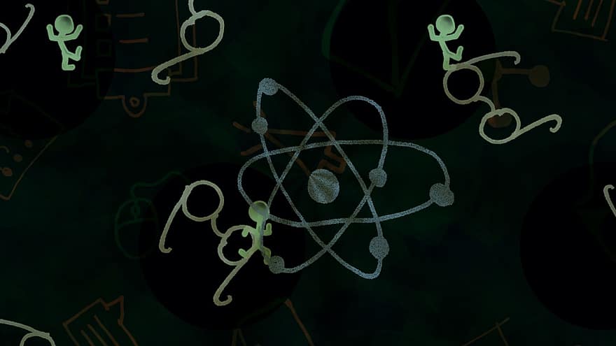 Atoms, Glasses, Particles, Nuclear, Science, Science Fiction, Physics, Atomic, Electron, Proton, Nucleus
