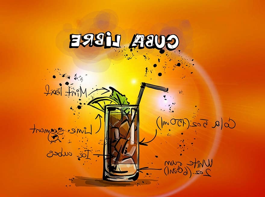 cuba libre, κοκτέιλ, ποτό, αλκοόλ, συνταγή, κόμμα, αλκοολικός