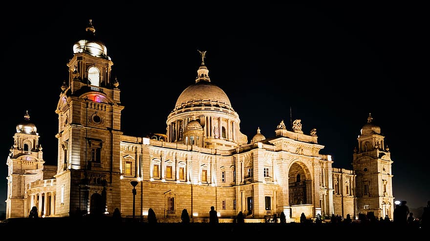 Kolkata, memorial da victoria, arquitetura, construção, Índia, monumento, lugar histórico