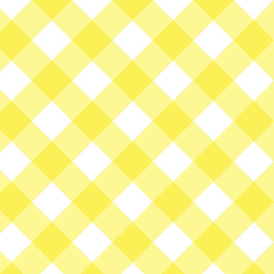 Gingham, Yellow, Background, Scrapbook, Design, Checkered, Check, Plaid, Yellow Background, Yellow Design
