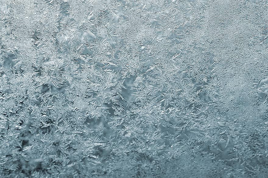 hiver, gel, la fenêtre, verre, la glace, neige, cristaux de glace, congelé, arrière-plans, abstrait, modèle