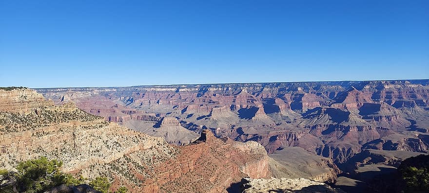 büyük Kanyon, arizona, çöl, peyzaj, doğa, manzara, büyük kanyon milli parkı, Amerika Birleşik Devletleri, ufuk, gökyüzü