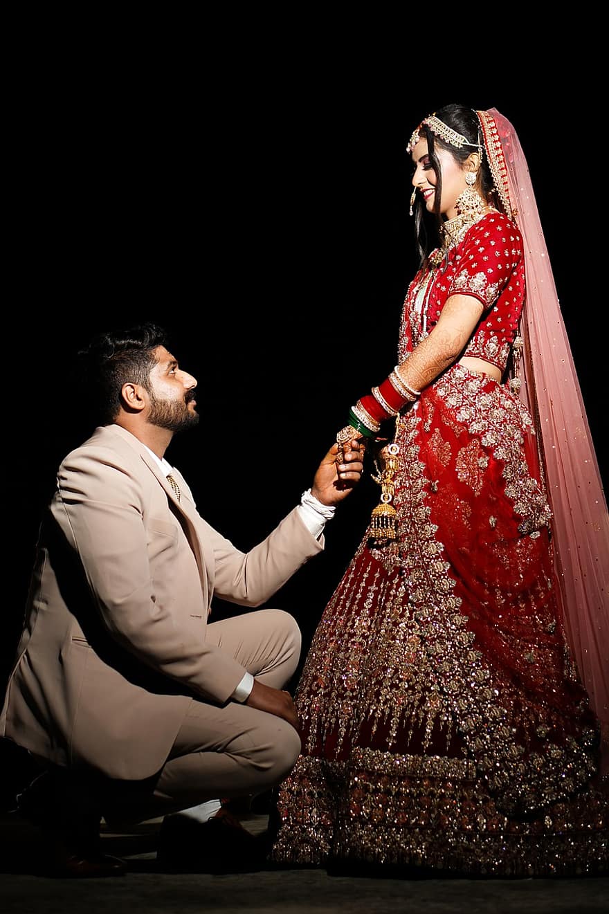 เจ้าสาว, เจ้าบ่าว, วันแต่งงาน, ถ่ายภาพแต่งงาน, งานแต่งงานของอินเดีย, เจ้าสาวอินเดีย, เจ้าบ่าวอินเดีย, เจ้าบ่าวเจ้าสาว, ก่อนแต่งงาน, ภาพงานแต่งงาน, สาวอินเดียที่สวยงาม
