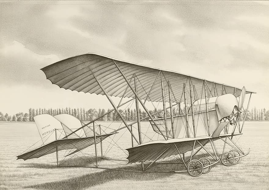 самолет, чертеж, дизайн, рано, двадесети, век, Три самолета, история, експеримент, експериментален, създаване