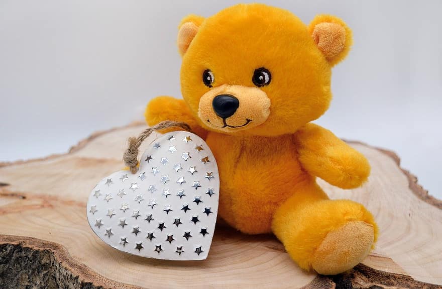 Teddybjørn, Valentinsdag, morsdag, teddy, Plysj Teddy, hjerte, Bjørn, kjærlighet, søt, valentine, forelsket