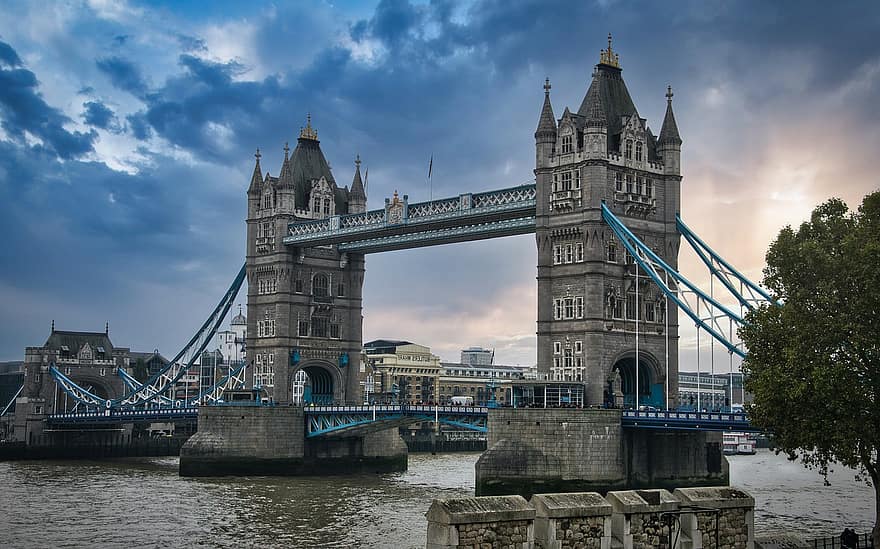 bangunan, sungai, jembatan, London, tempat terkenal, Arsitektur, Cityscape, air, eksterior bangunan, sejarah, pariwisata
