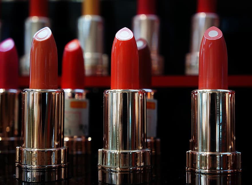 leppestift, kosmetisk, sminke, rød leppestift, kosmetisk produkt, skjønnhet