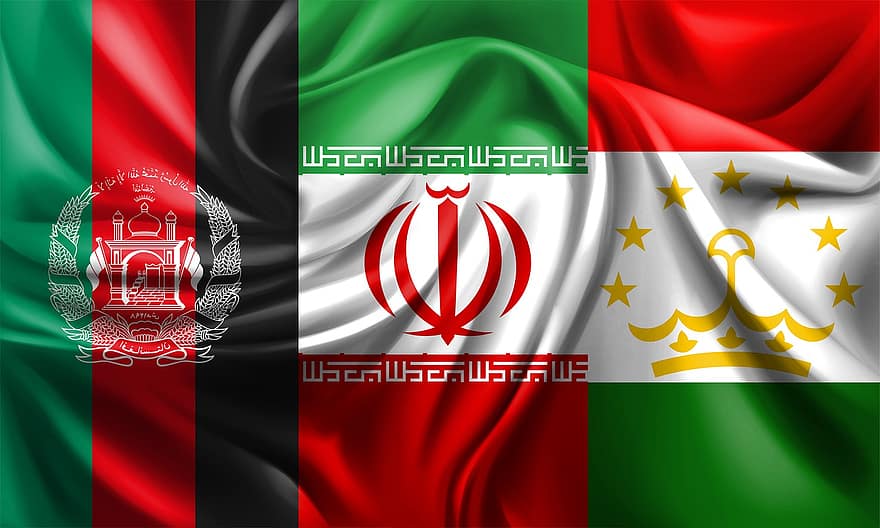 Bendera Iran, Bendera Tajikistan, Bendera Saint Vincent dan Grenadines