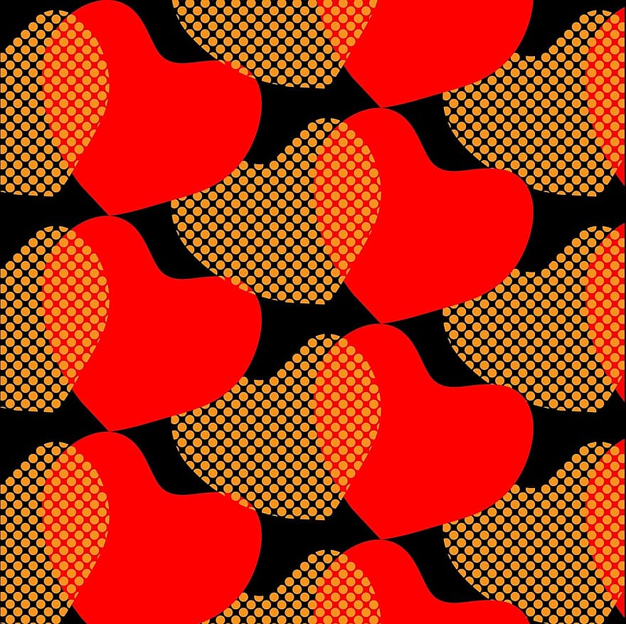 Love, Hearts, Shapes, Pattern, Design, Background, Valentine, Valentines Day, Love Heart, Red, Romance