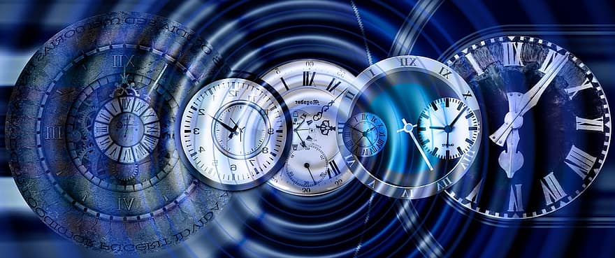 relógio, mostrador do relógio, onda, presente, ano, século, minutos, momento, meses, perspectiva, planejamento