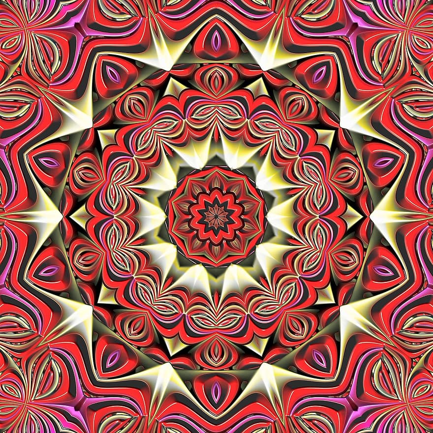 Farbenpracht, Kaleidoscope, Colorful Units, Rainbow, Color Games, Colorful Palette, Fractals, Surreal, Design, Graphic, Pattern
