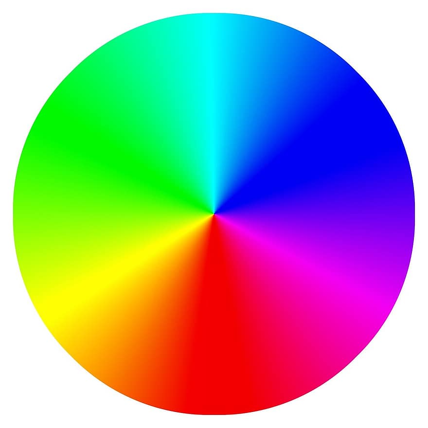 roue chromatique, spectre, arc en ciel, palette de couleurs, multicolore, palette