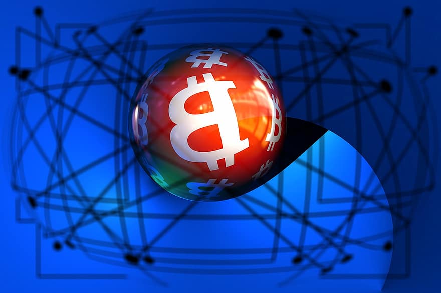 rede, bitcoin, moeda, conexão, estrutura, nó, textura, padronizar, trança, networking