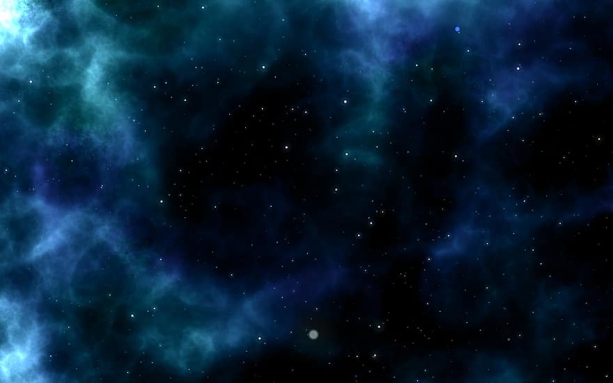 stjernetåge, univers, plads, baggrund, blå baggrund, sort baggrund, blå univers