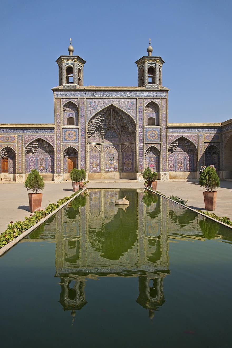 Mosque, Architecture, Pond, Building, Travel