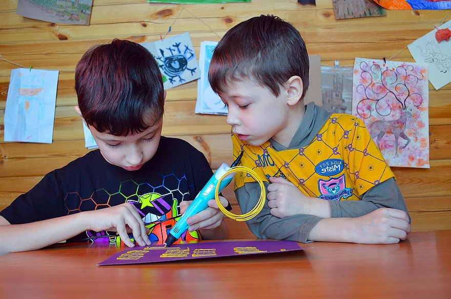 Boys, Arts And Crafts, Activity, Kids, Children, Young, Childhood, Hobby, Creativity, Drawing, 3d Pen