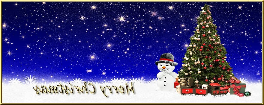 Natal, feliz Natal, cartão, boneco de neve, presentes, deslizar, fez, laço, saudação de natal, cartão de Natal, motivo de natal