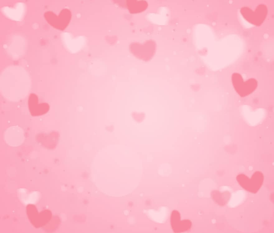 szívek, rózsaszín háttér, Valentin nap, háttér, szívek minta, absztrakt, szeretet, háttérrel, románc, rózsaszín szín, nap