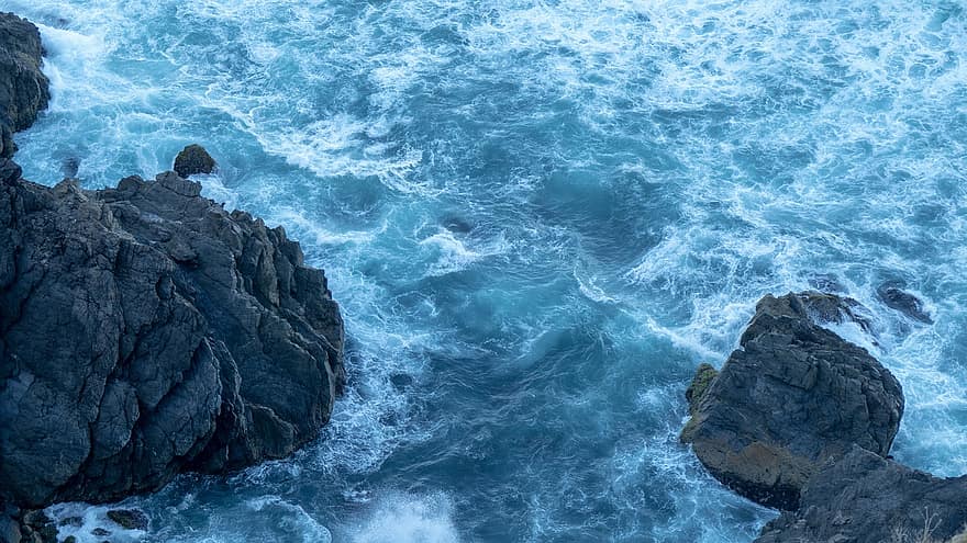 hình nền, Nước, nước biển, Thiên nhiên, sóng, gió nhẹ, làn sóng, Châu Úc, màu xanh da trời, đá, biển động