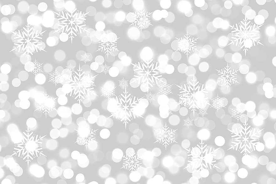 Nadal, fons, Cristall de gel bokeh, floc de neu