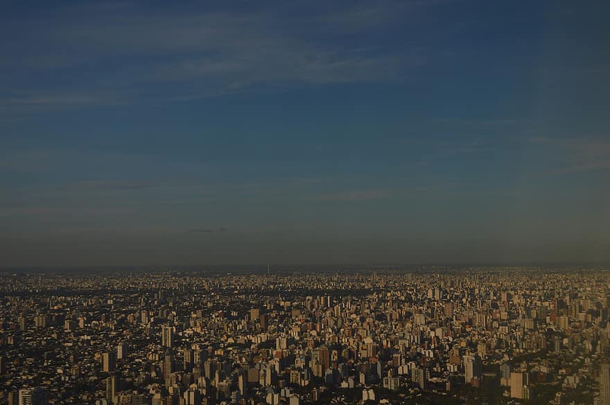 Argentyna, Buenos Aires, Miasto, Budynki, pejzaż miejski, miejska linia horyzontu, wieżowiec, architektura, życie w mieście, na zewnątrz budynku, niebieski