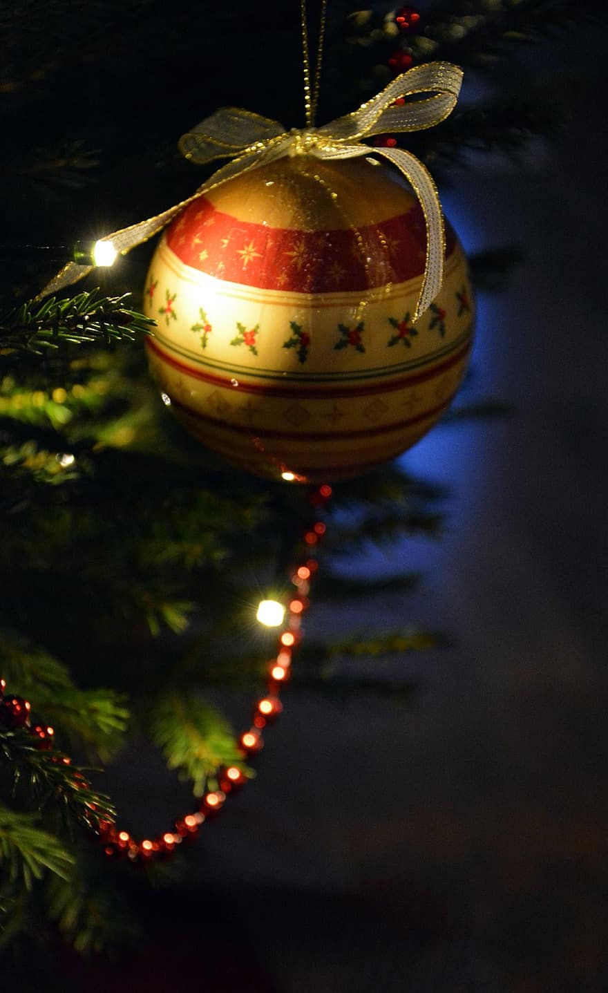 Weihnachten, Weihnachtsbaum, Ornament, Flitter, Dekoration, Urlaub