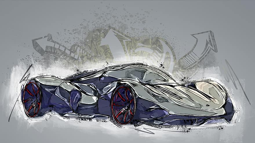 auto, ajoneuvo, nopeus, kuljetus, design, ylellisyys, autojen, 3d, ajaa, futuristinen, Lamborghini