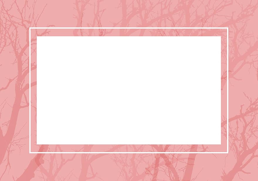 Background, Gift Voucher, Invitation Card, Certificate, Wish, Pink, Pattern, Branches