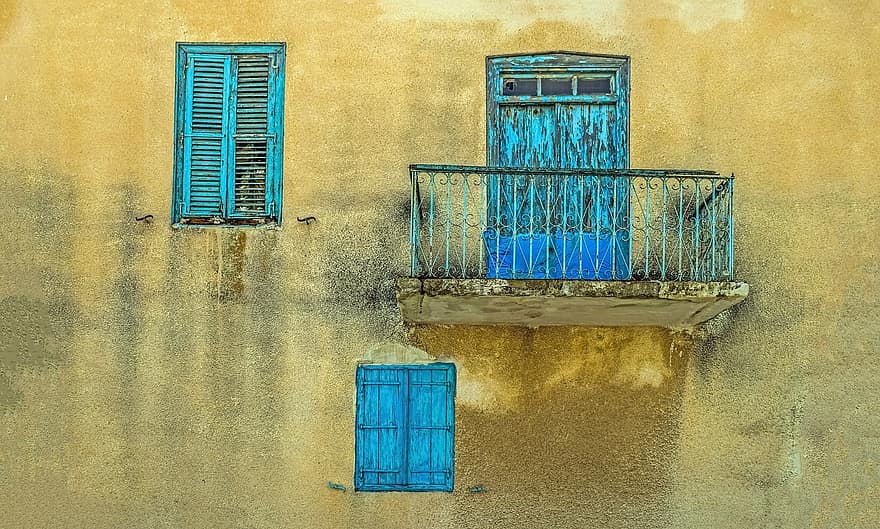House, Building, Facade, Windows, Architecture, Traditional, Old, Door, Village, Aged, Weathered