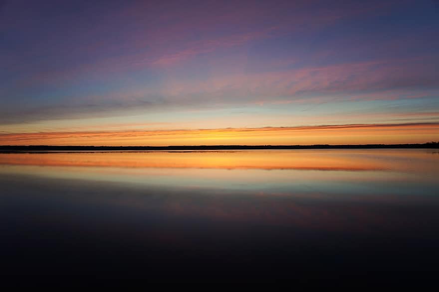 Sunrise, Sunset, Hike, Lake, Sweden, Water, Calming, Winter, Nature, dusk, sun