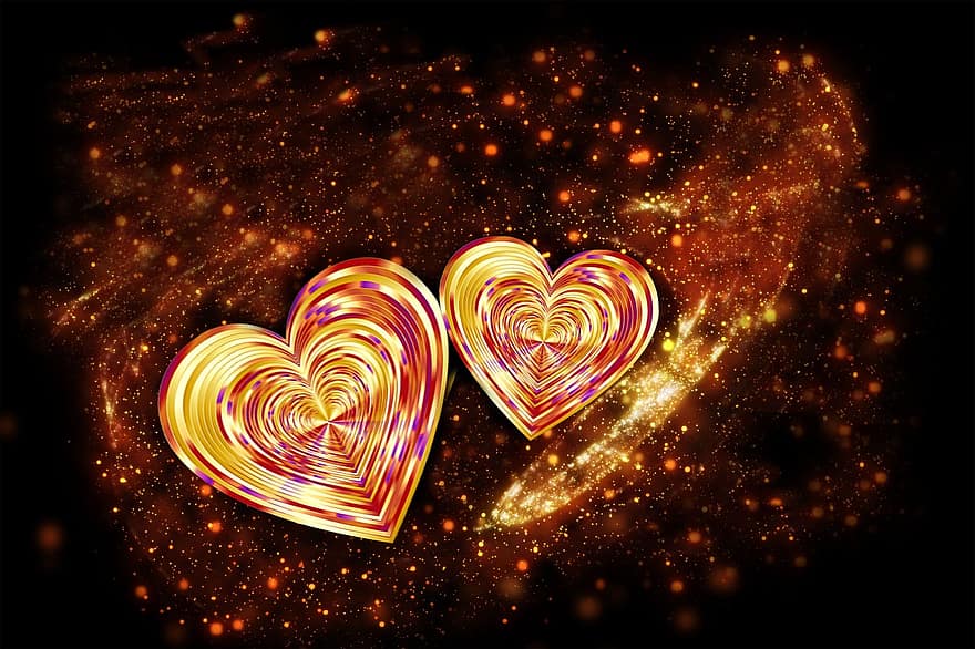 сердце, эмоции, любить, День святого Валентина, все вместе, украшение, связанность, связано, сообщество, пространство, вселенная
