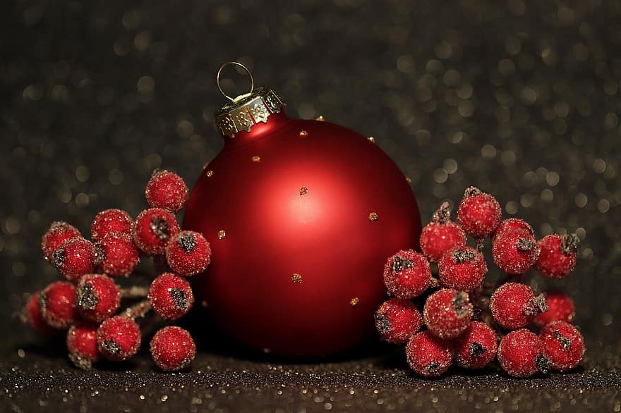 Christmas, Christmas Ornament, Christmas Decoration, Christmas Ball, Decoration, Decor, Christmas Bauble, Berry Red