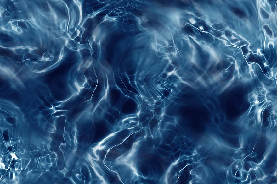 воды, волны, Поверхность воды, жидкость, сучки, сюрреалистичный, эксцентричный, синяя волна