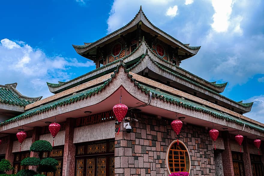 chrám, Asie, architektura, tradiční, Vietnam, kultur, slavné místo, Dějiny, střecha, exteriér budovy, náboženství