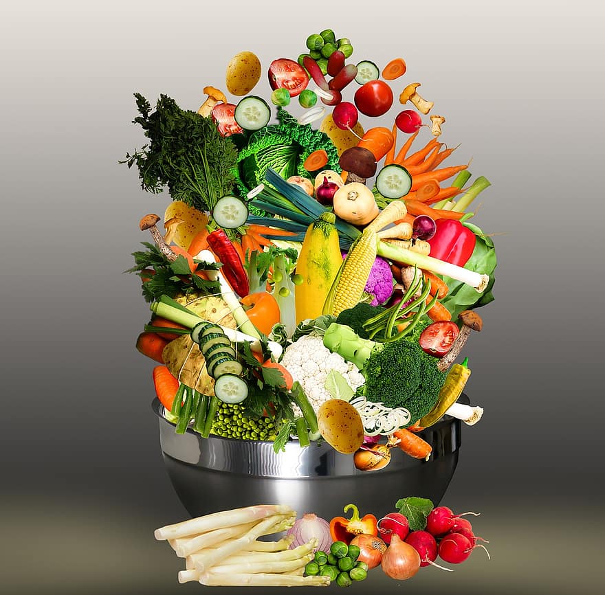 äta, näring, mat, hälsosam, grönsaker, svamp, ta bort, övervikt, vegan, vegetarian, kock