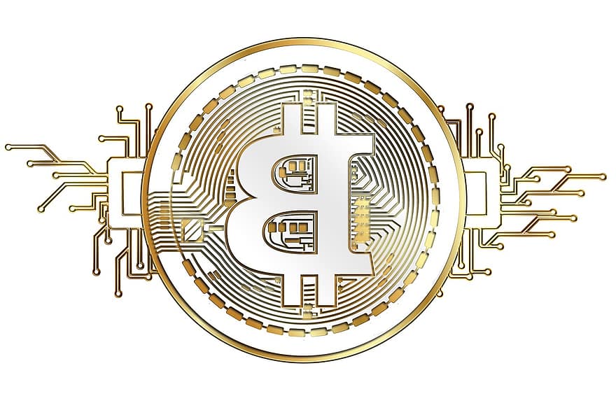 bitcoin, cryptogeld, netwerk, valuta, geld, spoor, circuits, spaander, gegevens, verdeler, riser board