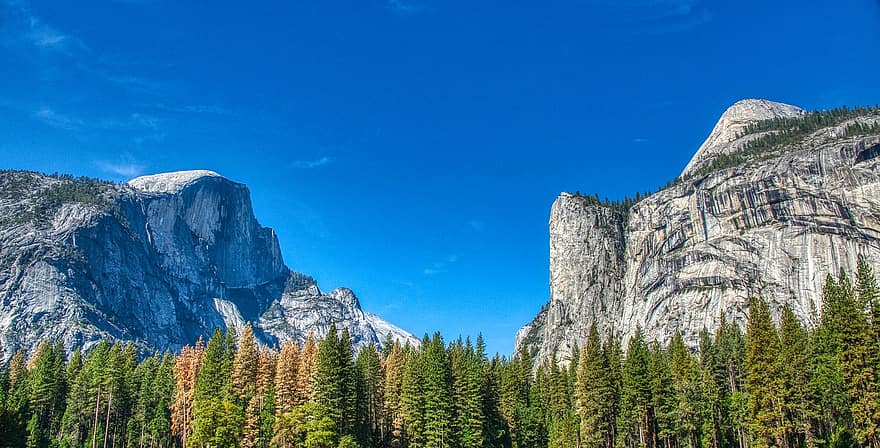 Yosemite, Соединенные Штаты Америки, пейзаж, сценический, пьер, парк, национальный, горы, гранит, натуральный, Америка