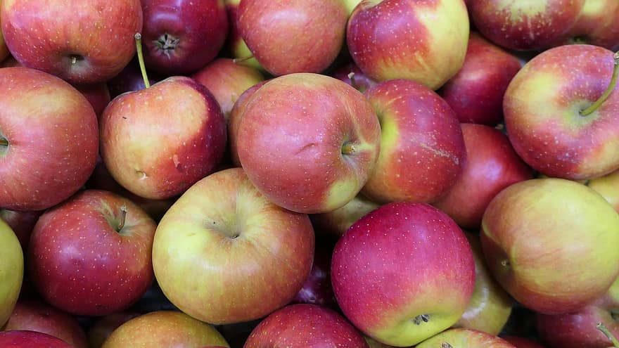 фрукти, яблука, свіжий, їжа, здоровий, дієта, органічні, яблуко, свіжість, здорове харчування, впритул