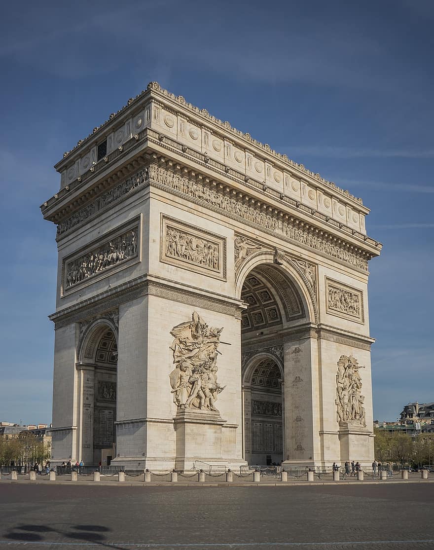 Arcul de Triumf, Paris, Franţa, Europa, turism, călătorie, victorie, Reper, City break, excursie în oraș, Champs Elysees
