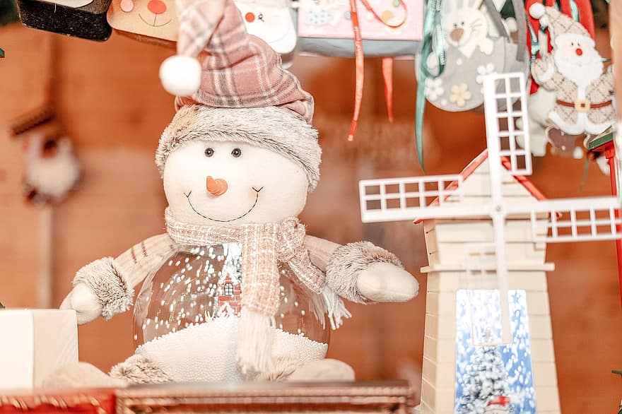 Natal, boneco de neve, decoração, frio, inverno, fofa, Decoração de Natal, decoração de natal, fechar-se, fantasia