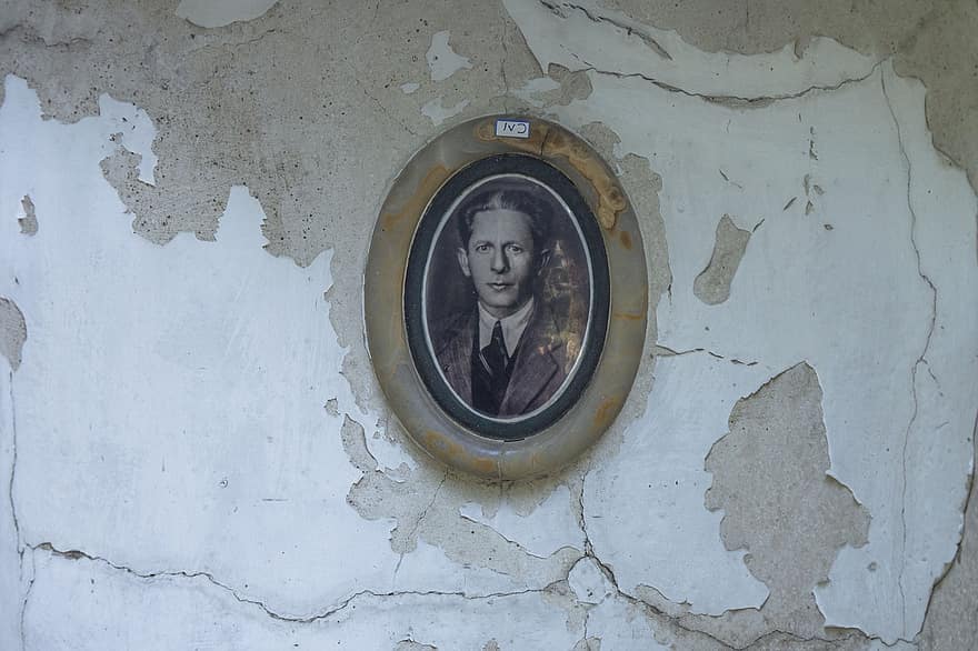 homme, Cadre, image, photo, mur, Cimetière arménien à Téhéran, mort, cimetière, Cimetière à Téhéran, Iran, Téhéran