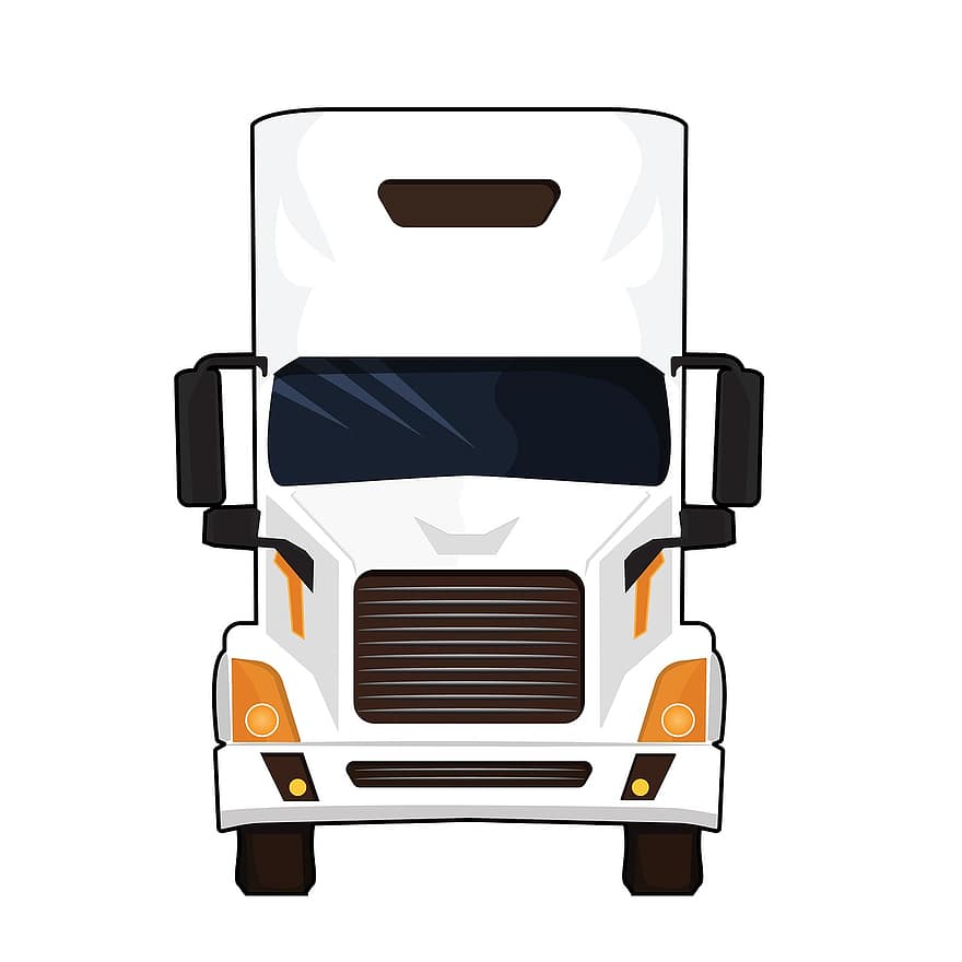 kamion, szállítás, kézbesítés, szállítmány, export, jármű, rajz