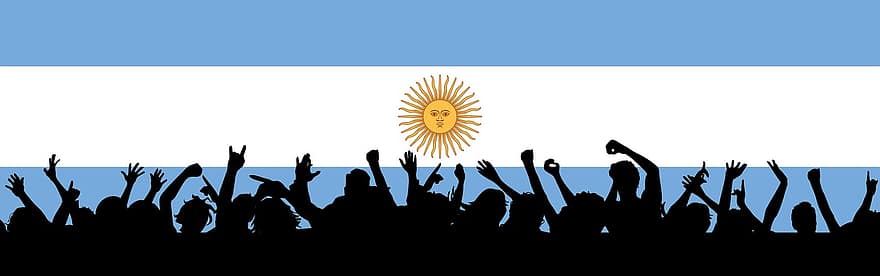 Argentyna, patriotyczny, flaga, krajowy, narodowość