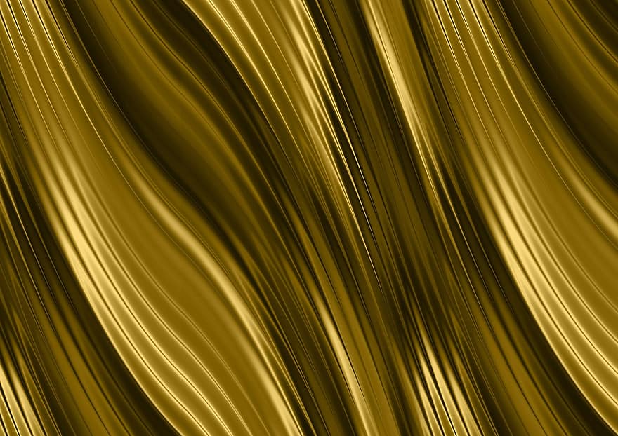 Creative, Original, Intention, Design, Pattern, Wave, Lines, Gold, Abstract, Background, Swing