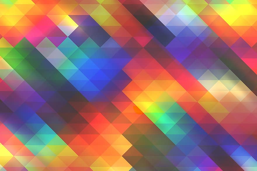 Abstract, Background, Triangle, Geometric, Blurs