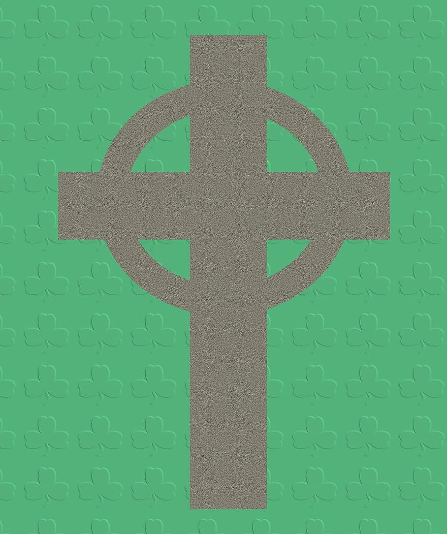 Croix celtique, irlandais