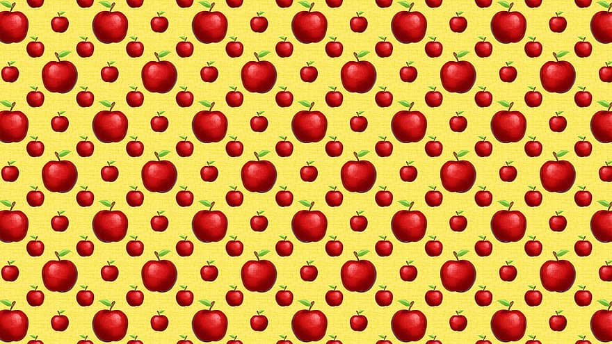 яблоки, фрукты, шаблон, бесшовный, красные яблоки, Рош ха-Шана, еврейский новый год, традиционный, культурный, питание, органический