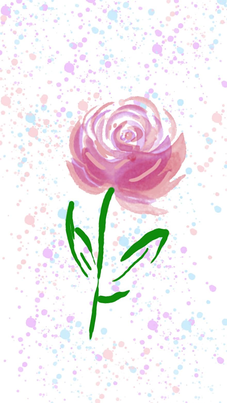 blomst, Rose, flor, blomstre, tegning